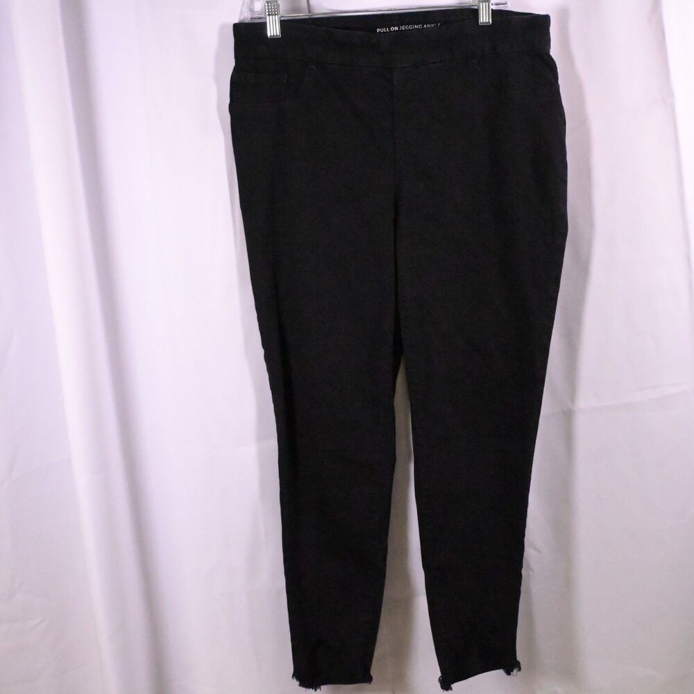 Chico's Black Pull-On High Rise Ankle Jeggings Women's 2R‎ US 12R 34x26
